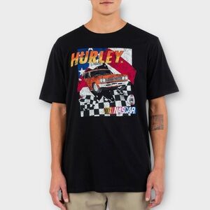 Hurley x NASCAR Black Everyday Finish Line Graphic Tee, XL